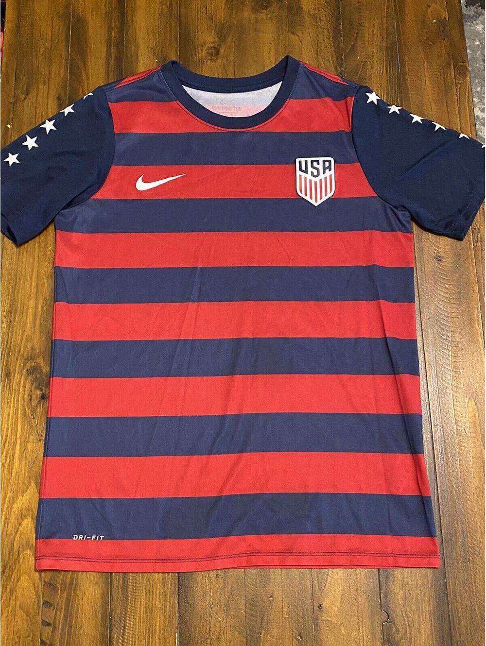 Nike USA Match Tee – Midnight Navy/University Red Youth Lg